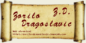 Zorilo Dragoslavić vizit kartica